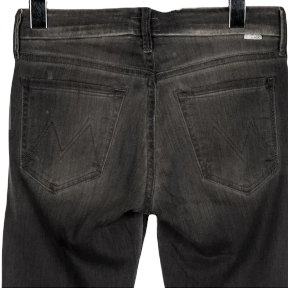 MOTHER “Looker Ankle Fray” Jeans in Deep Voodoo (gray) Size 26 - Picture 9 of 10